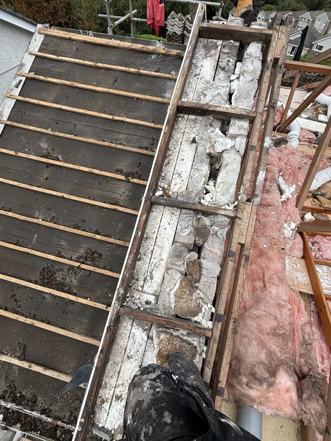 Roof opened up